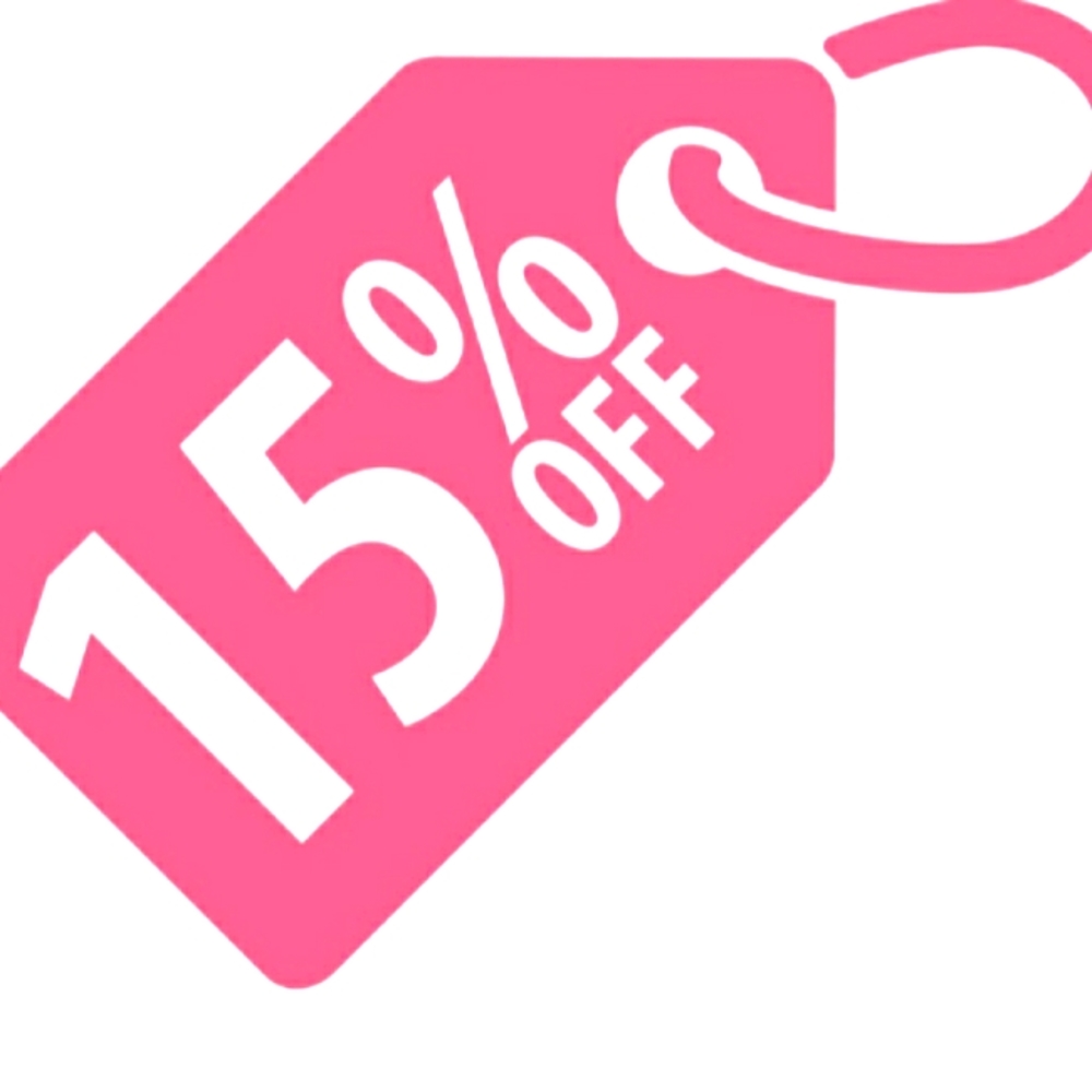 15% off 3 items